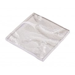 Gia Pearl Sparkle 9.8cm x 9.8cm Glass Tile