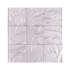 Gia Pearl Sparkle 9.8cm x 9.8cm Glass Tile