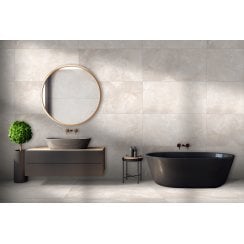 Glacier Onyx Grey Matt Porcelain 60cm x 120cm Wall and Floor Tile