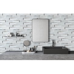 Glass Mirror Mix Carrara 30cm x 30cm Mosaic Tile