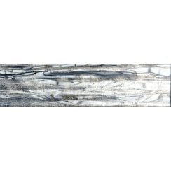 Glass Shell Grey 7.5cm x 30cm Wall Tile