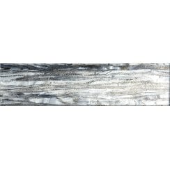 Glass Shell Grey 7.5cm x 30cm Wall Tile