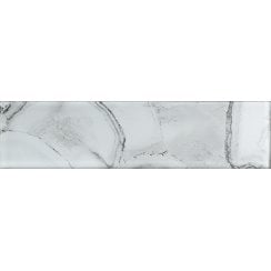 Glass Shell White 7.5cm x 30cm Wall Tile