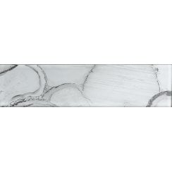 Glass Shell White 7.5cm x 30cm Wall Tile