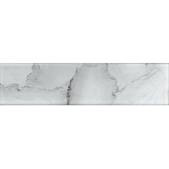 Glass Shell White 7.5cm x 30cm Wall Tile