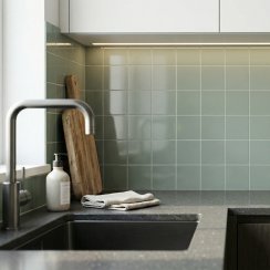 Gloss Sage 15cm x 15cm Wall Tile