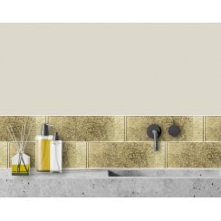 Gold Leaf 10cm x 30cm Wall Tile