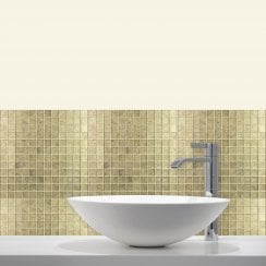 Gold Leaf 30cm x 30cm (2.3cm x 2.3cm) Mosaic Wall Tile
