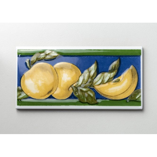 Golden Apple 7.5cm x 15cm Border Tile