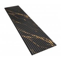 Golden Black Matt Acoustic Wood Panel 240cm x 60cm x 21mm