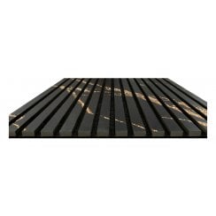 Golden Black Matt Acoustic Wood Panel 240cm x 60cm x 21mm