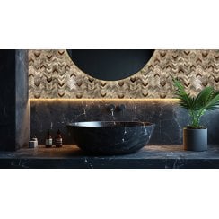 Gravity Aluminium Arrow Copper 28.1cm x 28.5cm (1cm x 4cm) Mosaic Tile