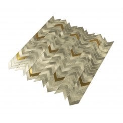 Gravity Aluminium Arrow Gold 28.1cm x 28.5cm (1cm x 4cm) Mosaic Tile