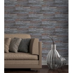 Grey Brown Wood  15cm x 60cm Peel & Stick Panel Tile