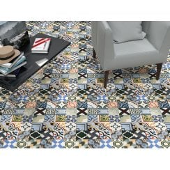 Handmade Warm Mix Encaustic Tiles - Set 2