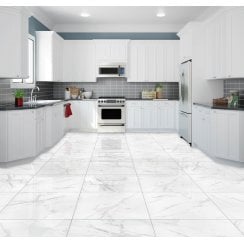 Hellas Marble Effect Polished Rectified Wall & Floor Tile 60cm x 60cm