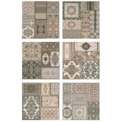 Herati Kilim Decor 44.2cm x 44.2cm Wall & Floor Tile