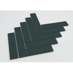 Herringbone Buckingham Green Matt  20.9cm x 24.7cm (3.2cmx 14.5cm) Wall & Floor Mosaic