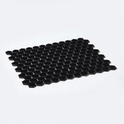 Hexagon Matt Black (2.3cm x 2.6cm) 30cm x 26cm Mosaic Tile