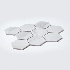 Hexagon Staturio Matt (9.5cm x 9.5cm) 25.6cm x 25.6cm Mosaic Tile