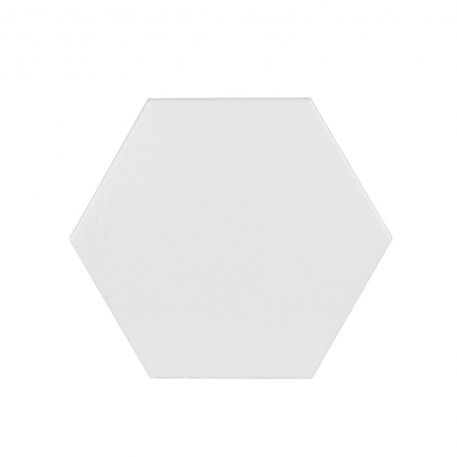 Hexagon White 175mm x 202mm Multi-Use Tile