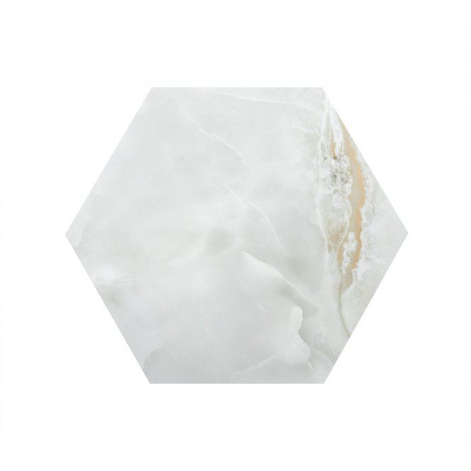 Hexagono Onyx Silk Light Green 52cm x 60cm Wall & Floor Tile