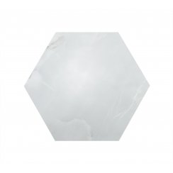 Hexagono Onyx Silk Light Grey 52cm x 60cm Wall & Floor Tile