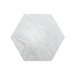 Hexagono Onyx Silk Light Grey 52cm x 60cm Wall & Floor Tile