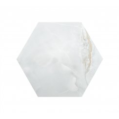 Hexagono Onyx Silk Light Grey 52cm x 60cm Wall & Floor Tile
