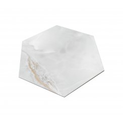 Hexagono Onyx Silk Light Grey 52cm x 60cm Wall & Floor Tile