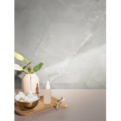 Hexagono Onyx Silk Light Grey 52cm x 60cm Wall & Floor Tile