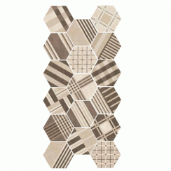 Hexatile Cement Geo Sand 17.5cm x 20cm Wall and Floor Tile
