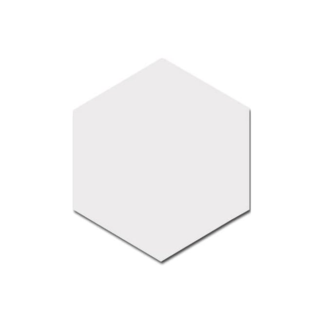 Hexatile Matt White 17.5cm x 20cm Wall and Floor Tile