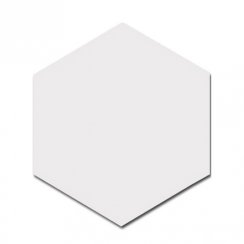 Hexatile Matt White 17.5cm x 20cm Wall and Floor Tile