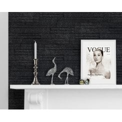 Himalaya Black 17cm x 52cm Wall Tile