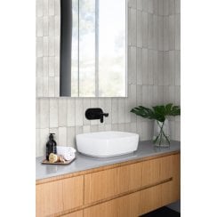Hope White 7.5cm x 30cm Wall Tile