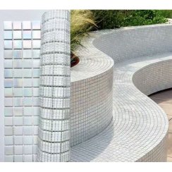 Hot Melt Iridescent Pearl 32.7cm x 32.7cm Mosaic Tile