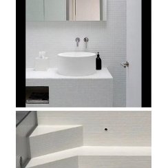 Hot Melt White Mosaic 32.7cm x 32.7cm Mosaic Tile