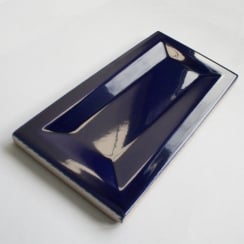 InMetro Cobalt Crackle Glazed 7.5cm x 15cm Wall Tile