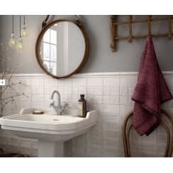 InMetro White Matt 7.5cm x 15cm Wall Tile