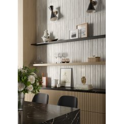 Iridescent White 4.8cm x 45cm Wall & Floor Tile