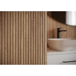 Japandi Brown Small Matt 29.8cm x 59.8cm Wall Tile