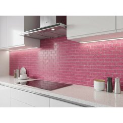 Jordan Pink Brick Gulfstone Quartz 30cm x 30cm (4.8m x 2.3cm) Mosaic Tile