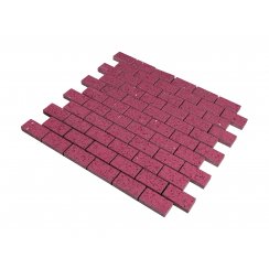 Jordan Pink Brick Gulfstone Quartz 30cm x 30cm (4.8m x 2.3cm) Mosaic Tile