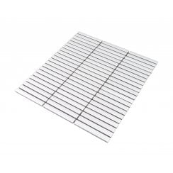 Katakana Small Matt White 30.8cm x 28.2cm (1.2cm x 9.2cm) Mosaic Tile