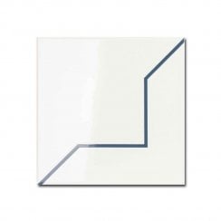 Kenzo Decor Cross Blue 15cm x 15cm Wall Tile