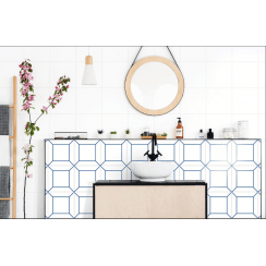 Kenzo Decor Frame Blue 15cm x 15cm Wall Tile