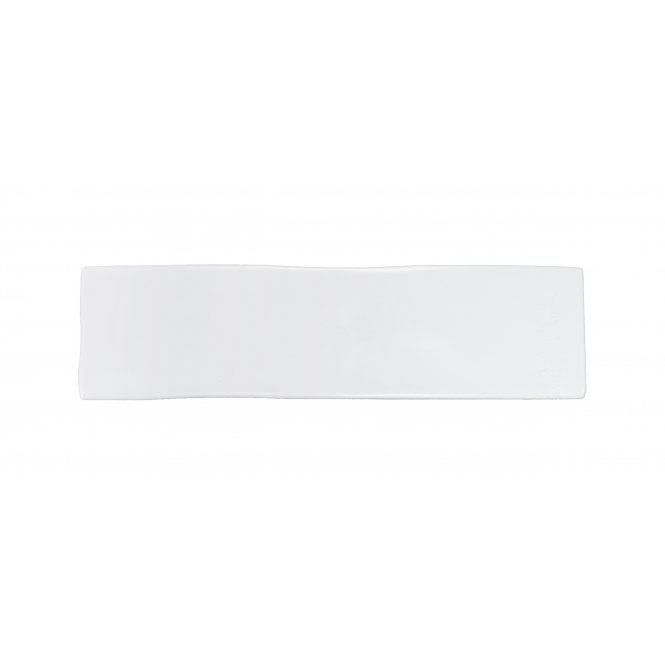 Kezma Metro Flat Matt White 7.5cm x 30cm Wall Tile