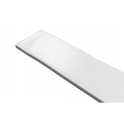 Kezma Metro Flat Matt White 7.5cm x 30cm Wall Tile
