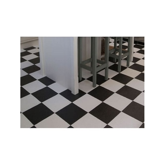 Kings Chess Tiles: Black & White Chessboard-Look Floor Tiles
